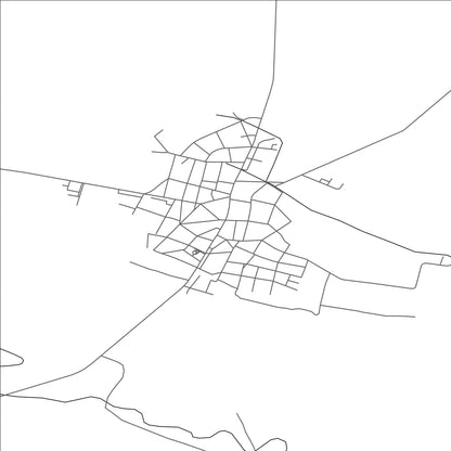 ROAD MAP OF UZUNDZHOVO, BULGARIA BY MAPBAKES