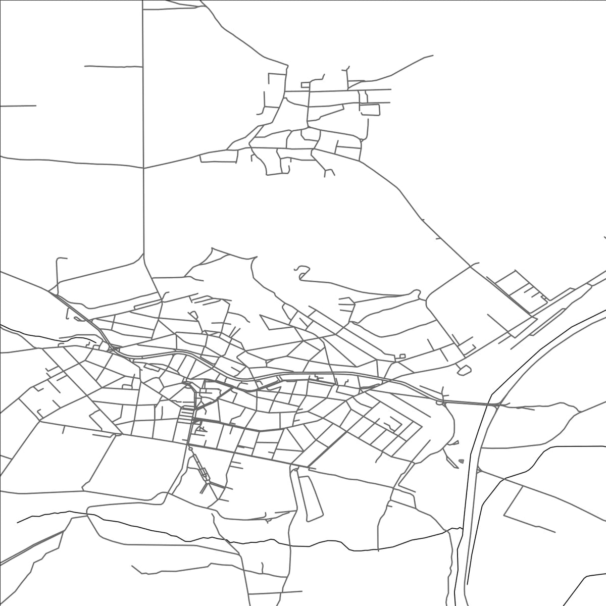 ROAD MAP OF VELIKI PRESLAV, BULGARIA BY MAPBAKES