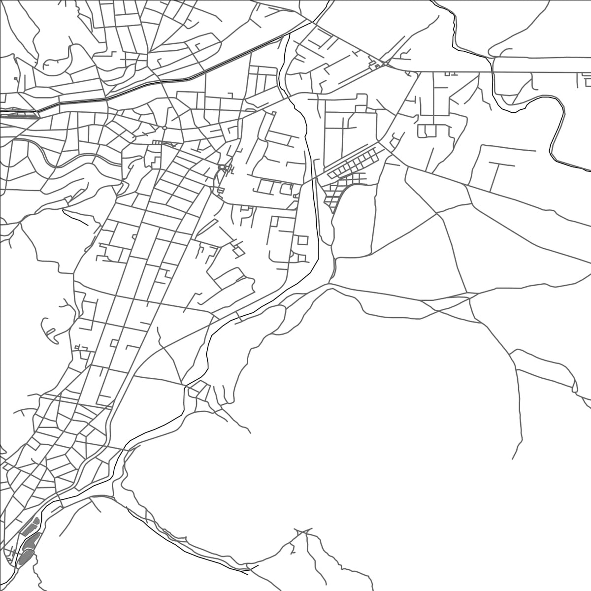ROAD MAP OF VELINGRAD, BULGARIA BY MAPBAKES