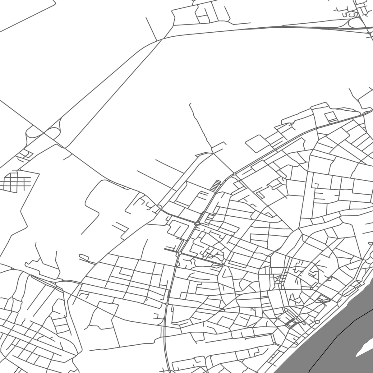 ROAD MAP OF VIDIN, BULGARIA BY MAPBAKES