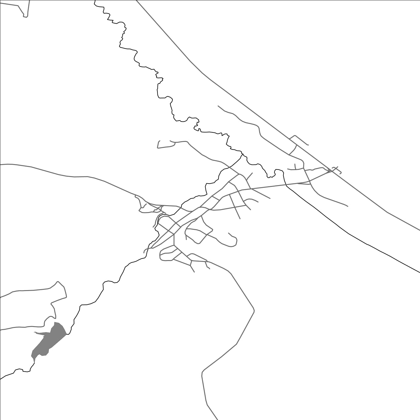 ROAD MAP OF VRESOVO, BULGARIA BY MAPBAKES