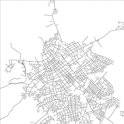 ROAD MAP OF COTUI, DOMINICAN REPUBLIC BY MAPBAKES