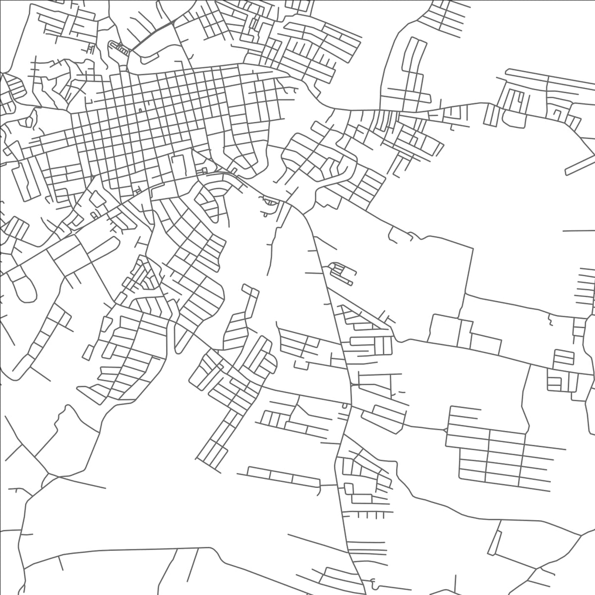 ROAD MAP OF MOCA, DOMINICAN REPUBLIC BY MAPBAKES