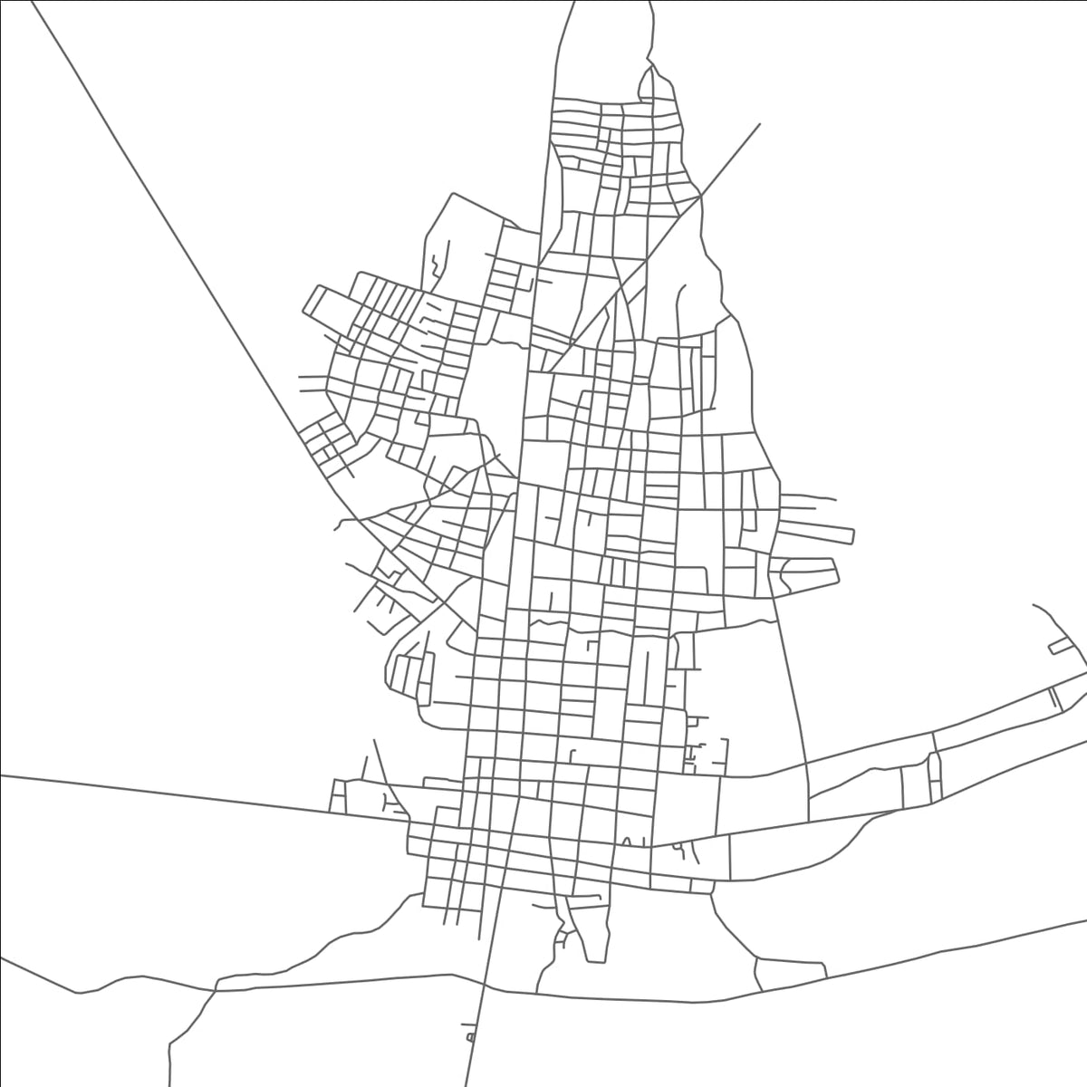 ROAD MAP OF NEIBA, DOMINICAN REPUBLIC BY MAPBAKES