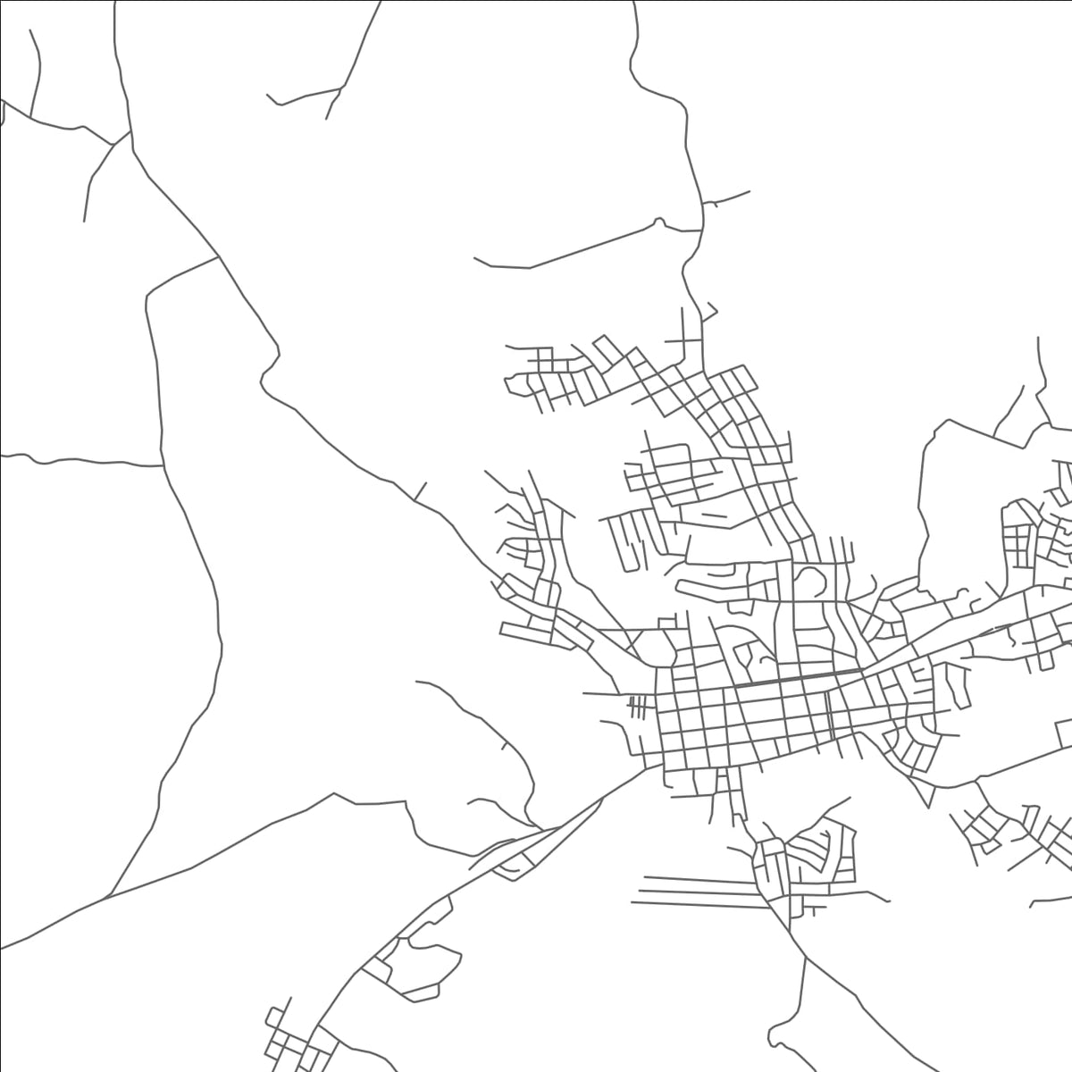 ROAD MAP OF SABANETA, DOMINICAN REPUBLIC BY MAPBAKES
