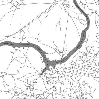 ROAD MAP OF BOKÉ, GUINEA BY MAPBAKES