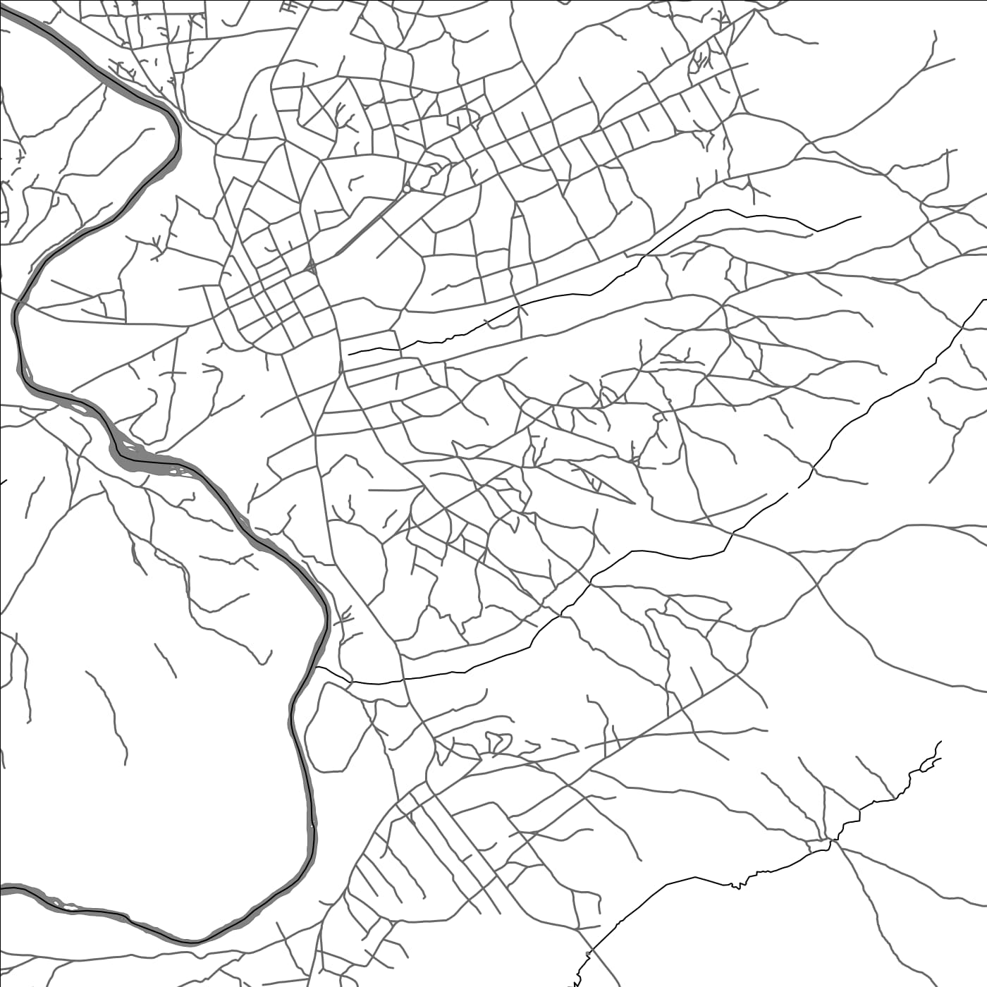 ROAD MAP OF FARANAH, GUINEA BY MAPBAKES