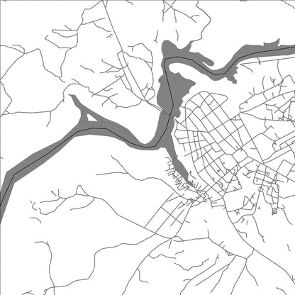 ROAD MAP OF FORÉCARIAH, GUINEA BY MAPBAKES