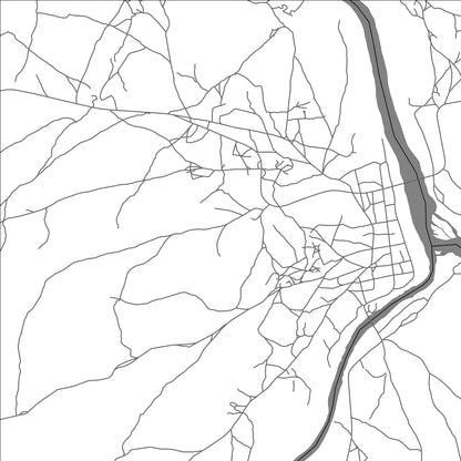 ROAD MAP OF GAOUAL, GUINEA BY MAPBAKES