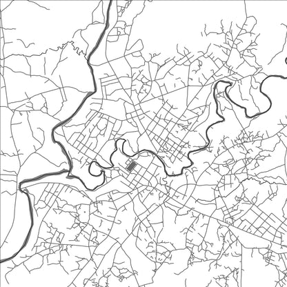 ROAD MAP OF GUÉCKÉDOU, GUINEA BY MAPBAKES