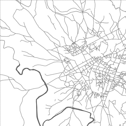 ROAD MAP OF KÉROUANÉ, GUINEA BY MAPBAKES