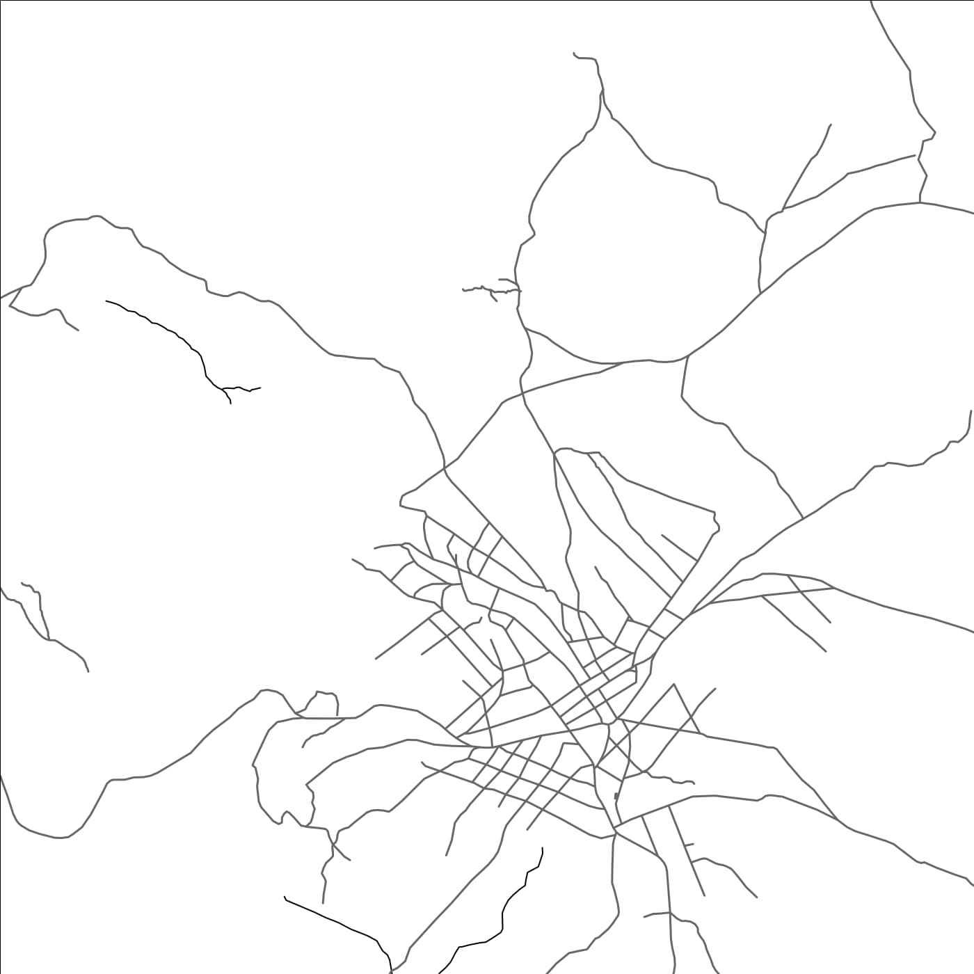 ROAD MAP OF MALI, GUINEA BY MAPBAKES