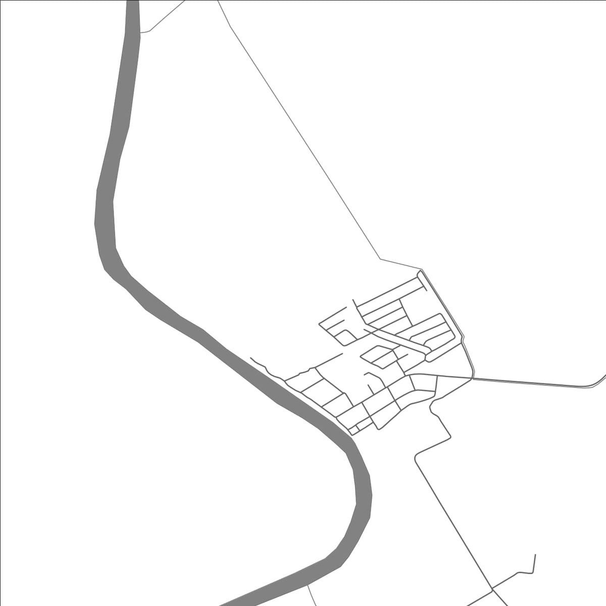ROAD MAP OF CHARITY, GUYANA BY MAPBAKES