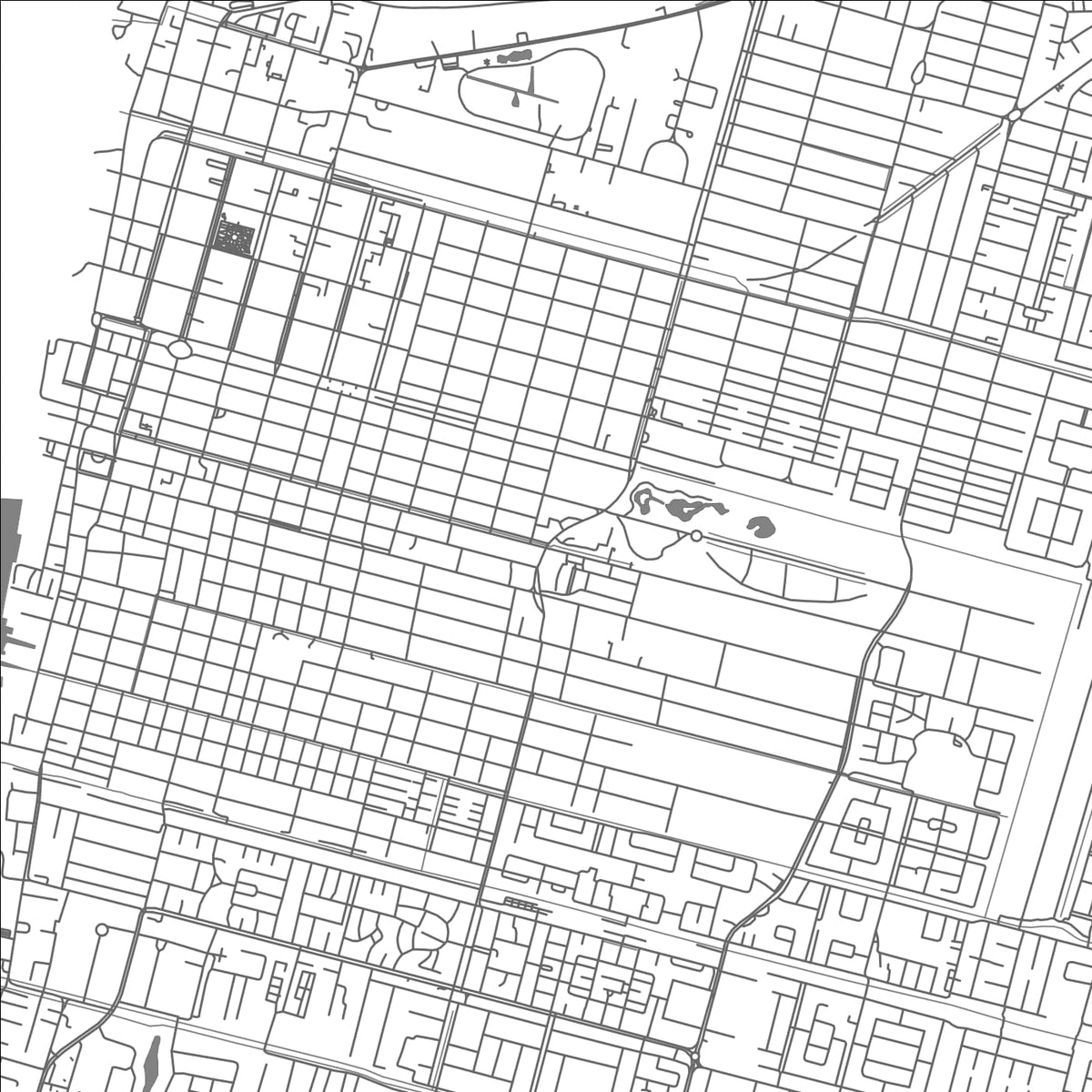 ROAD MAP OF GEORGETOWN, GUYANA BY MAPBAKES