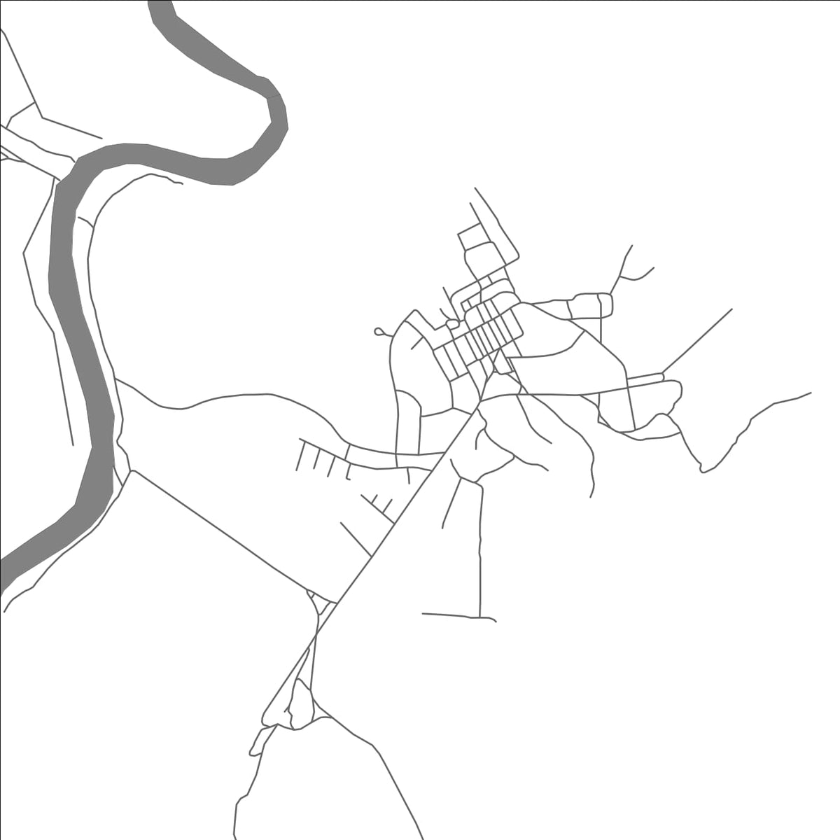 ROAD MAP OF KWAKWANI, GUYANA BY MAPBAKES
