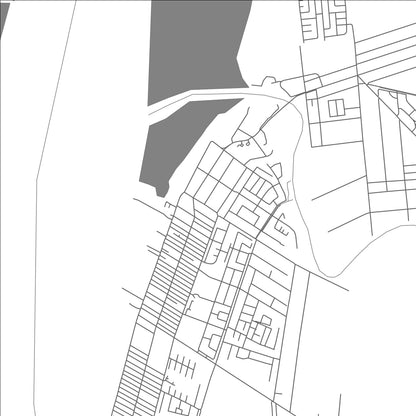 ROAD MAP OF NEW AMSTERDAM, GUYANA BY MAPBAKES