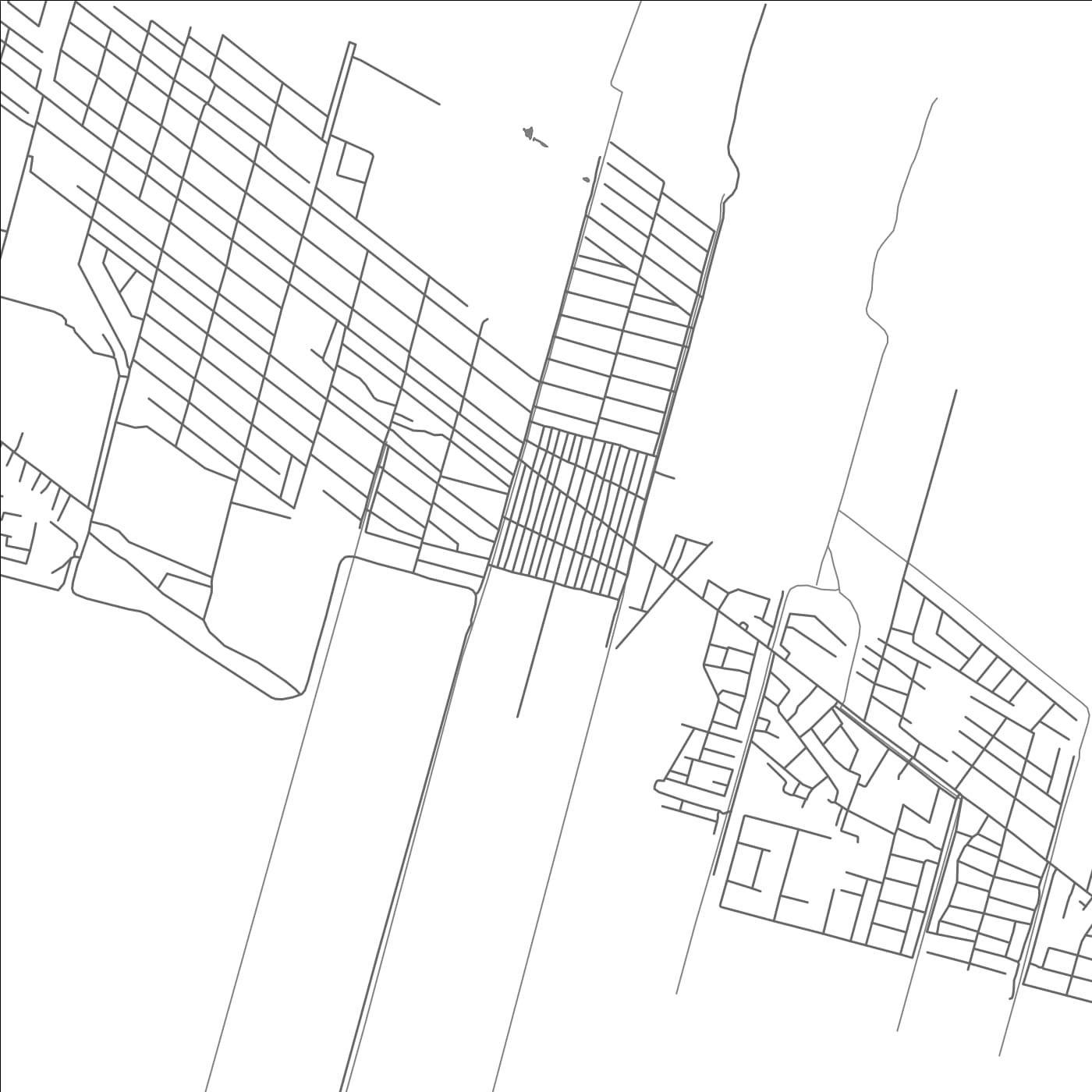 ROAD MAP OF ROSE HALL, GUYANA BY MAPBAKES