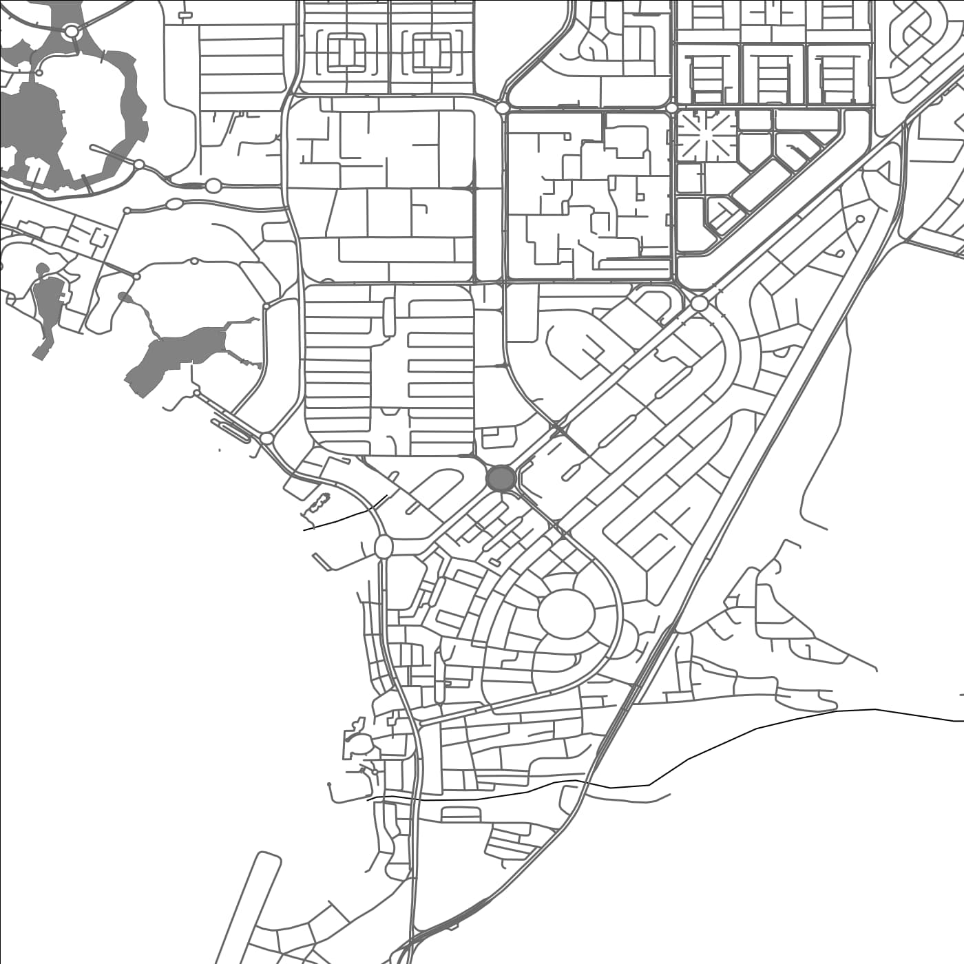 ROAD MAP OF AL ‘AQABAH, JORDAN BY MAPBAKES