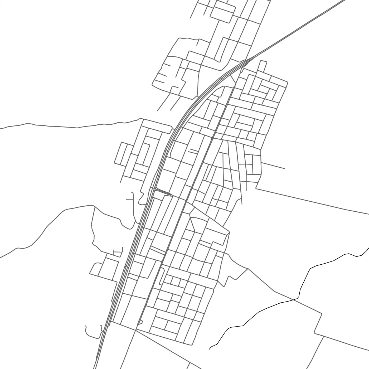 ROAD MAP OF AL QUWAYRAH, JORDAN BY MAPBAKES