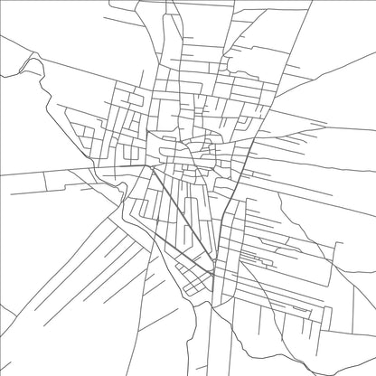 ROAD MAP OF AŢ ŢURRAH, JORDAN BY MAPBAKES