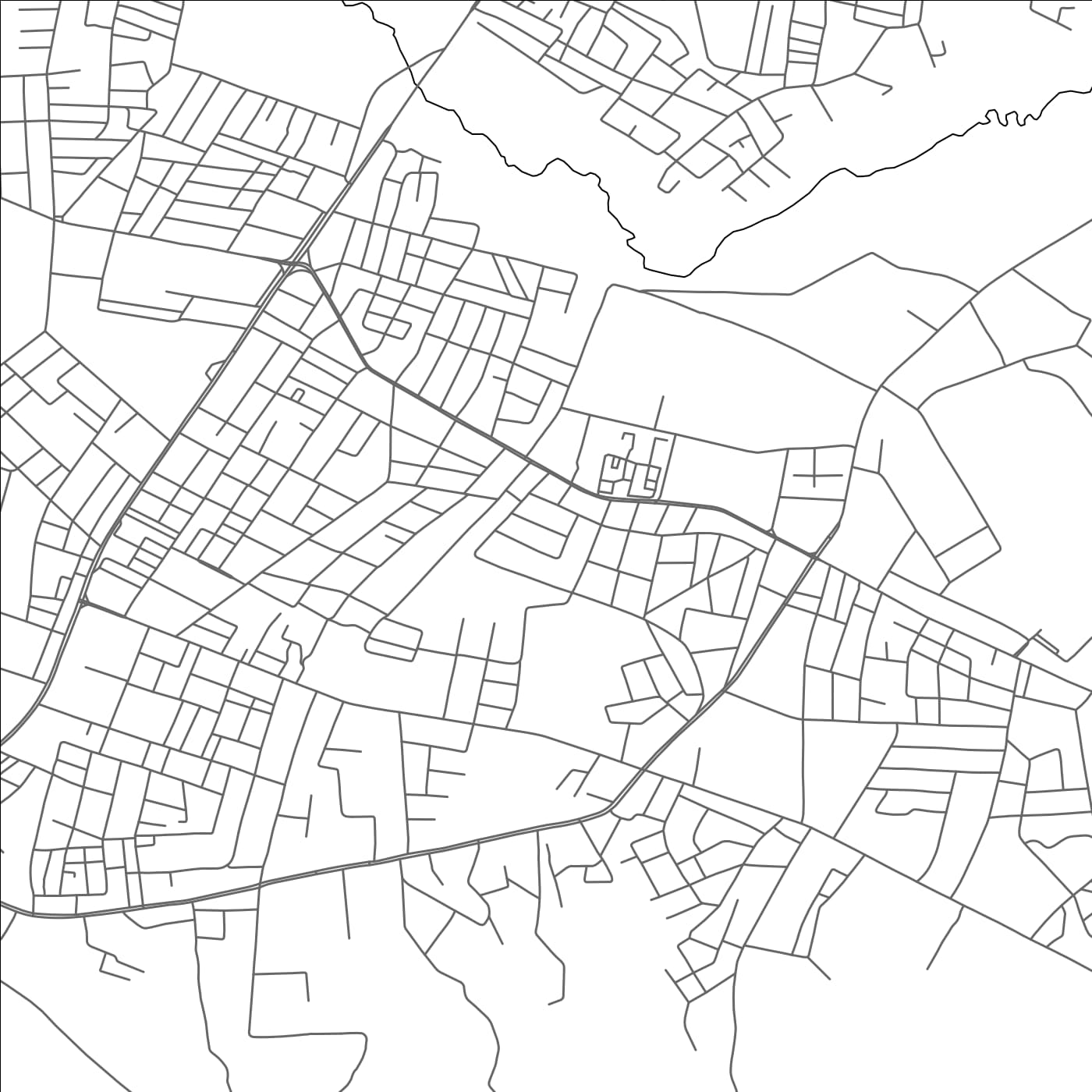 ROAD MAP OF AZ̧ Z̧ULAYL, JORDAN BY MAPBAKES