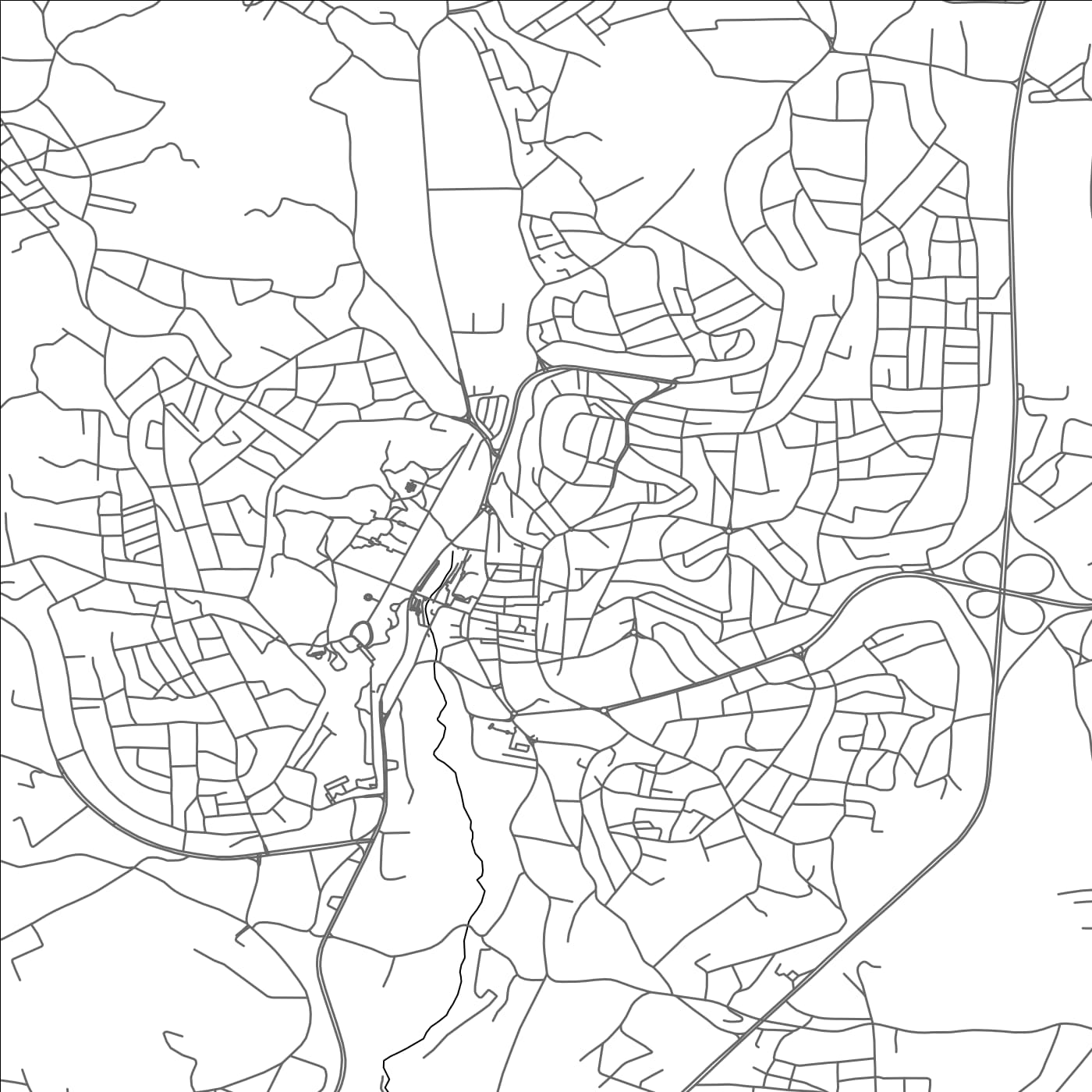 ROAD MAP OF JARASH, JORDAN BY MAPBAKES