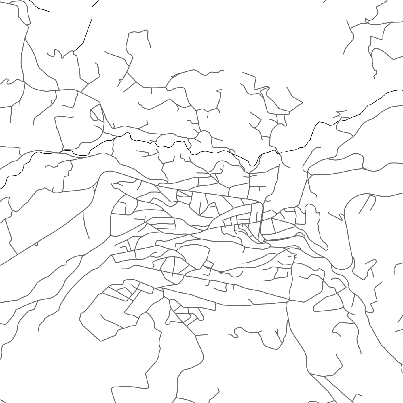 ROAD MAP OF KUFRINJAH, JORDAN BY MAPBAKES