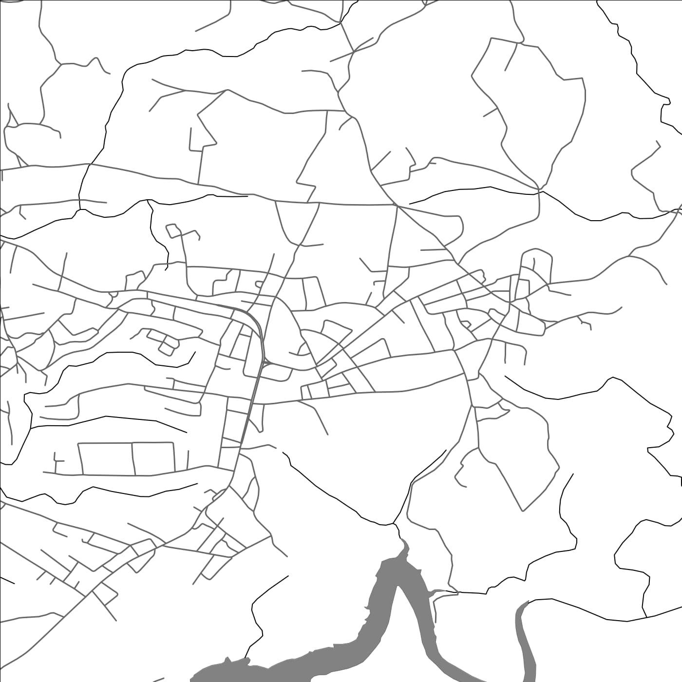 ROAD MAP OF MULAYḨ, JORDAN BY MAPBAKES