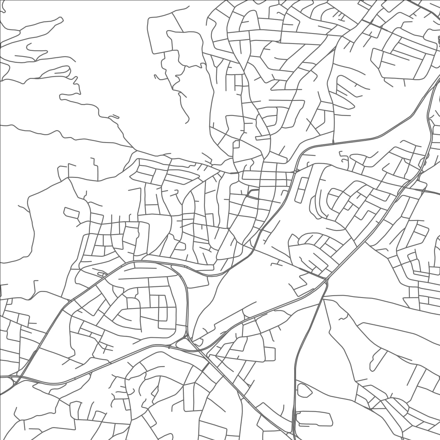 ROAD MAP OF NĀ‘ŪR, JORDAN BY MAPBAKES