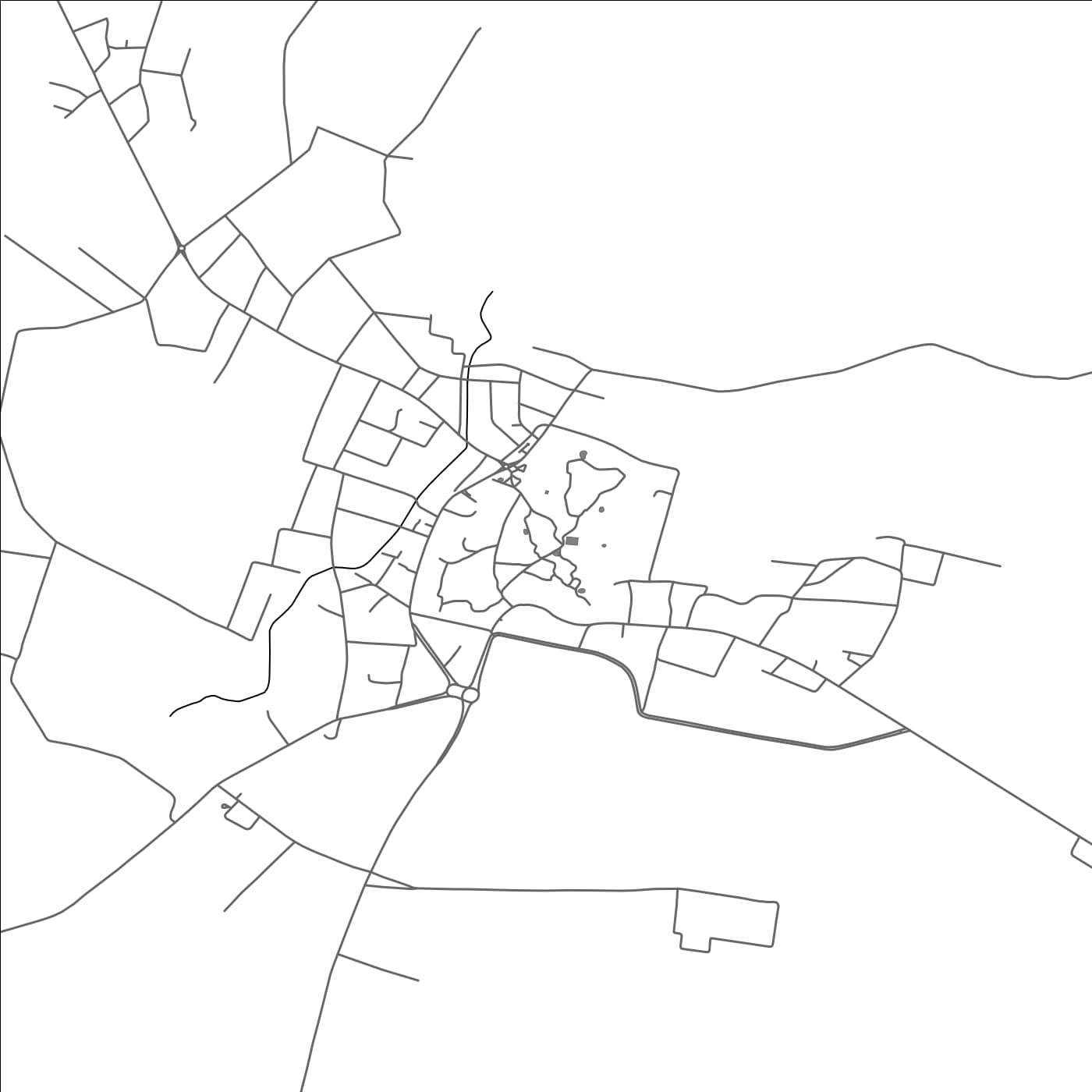 ROAD MAP OF UMM AL JIMĀL, JORDAN BY MAPBAKES