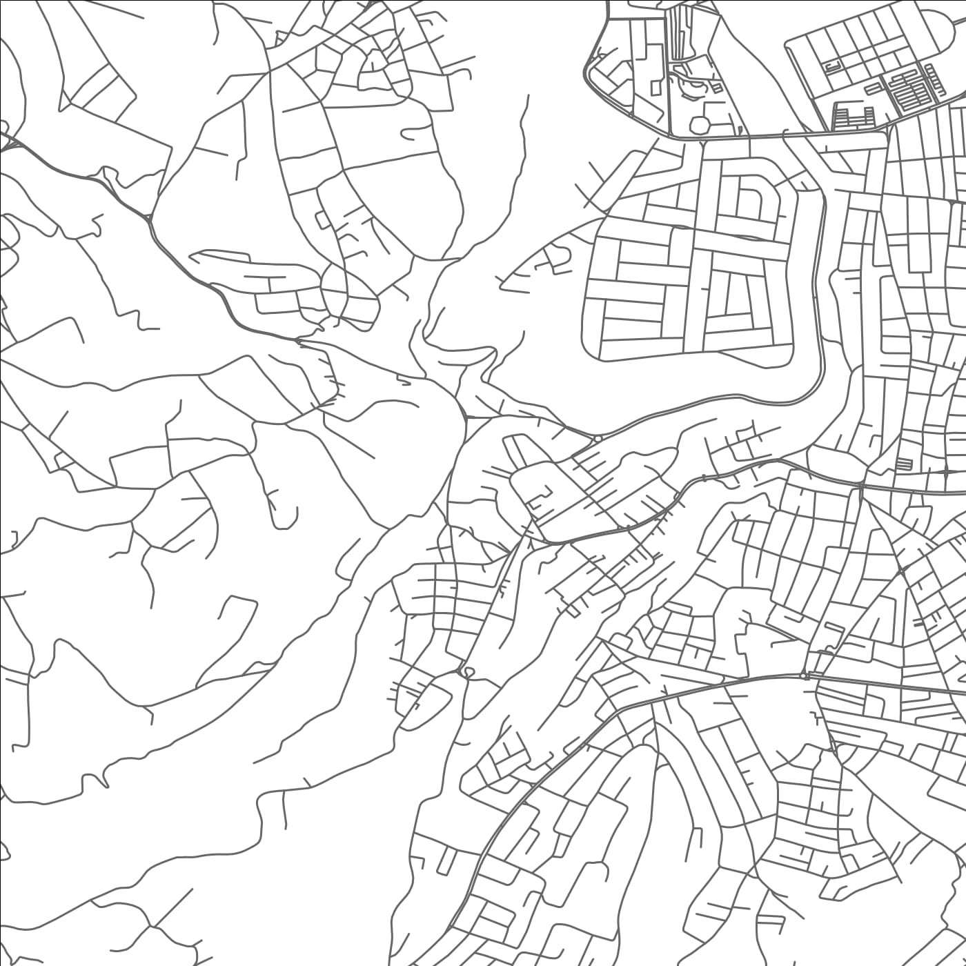 ROAD MAP OF WĀDĪ AS SĪR, JORDAN BY MAPBAKES