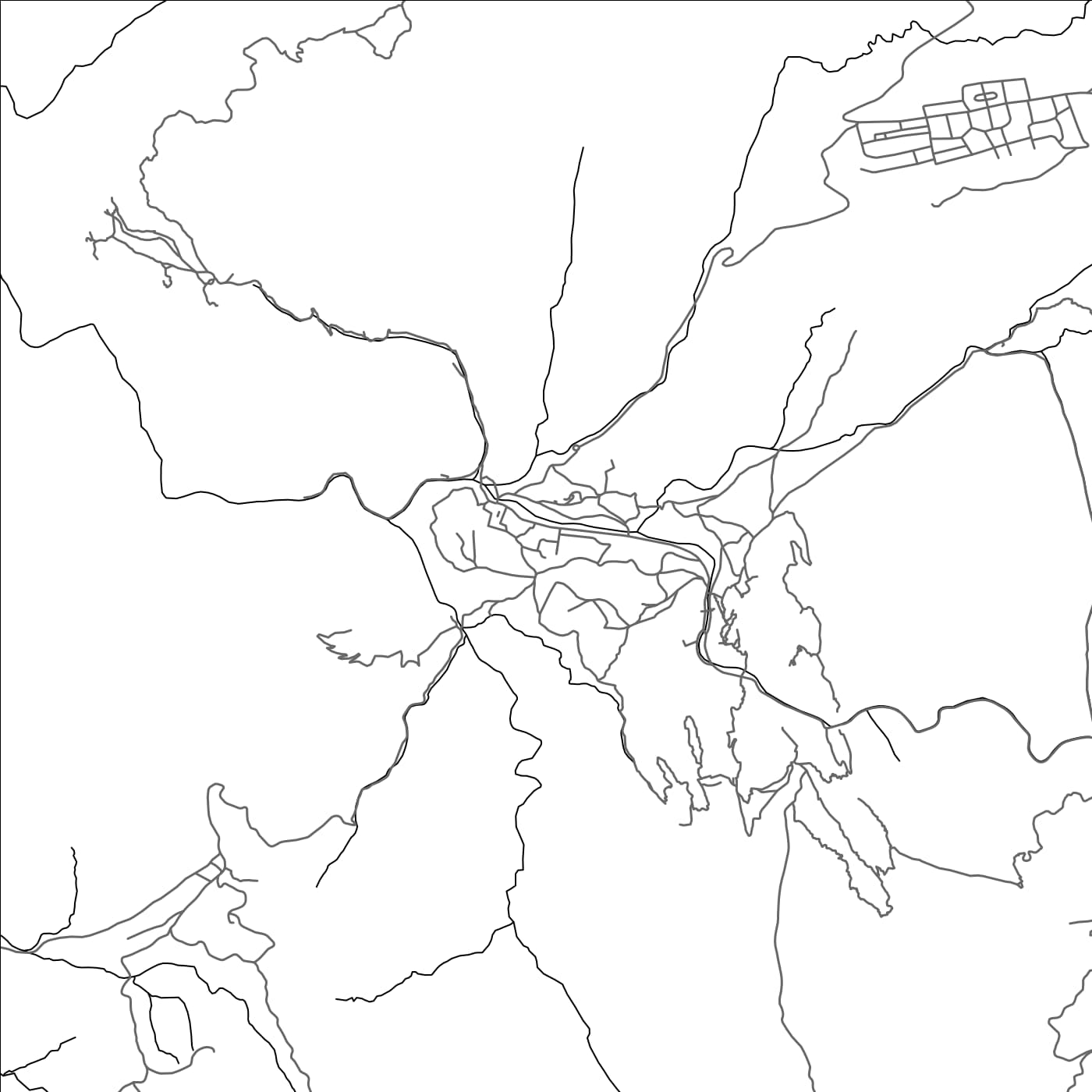 ROAD MAP OF WĀDĪ MŪSÁ, JORDAN BY MAPBAKES