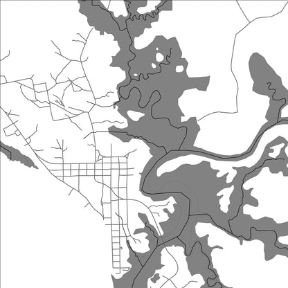 ROAD MAP OF GREENVILLE, LIBERIA BY MAPBAKES