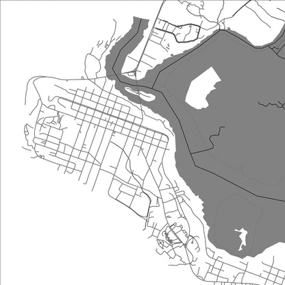 ROAD MAP OF MONROVIA, LIBERIA BY MAPBAKES