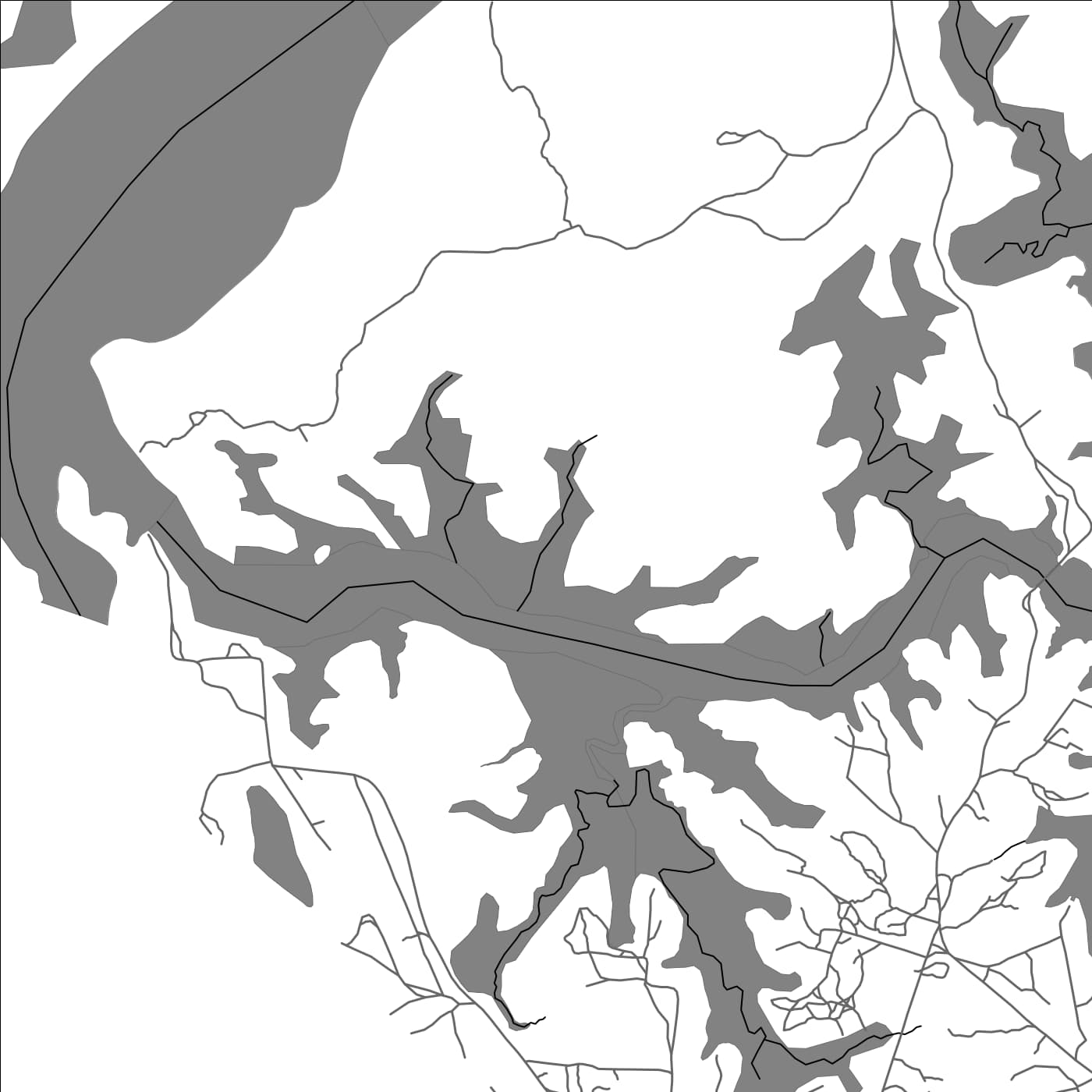 ROAD MAP OF UPPER BUCHANAN, LIBERIA BY MAPBAKES