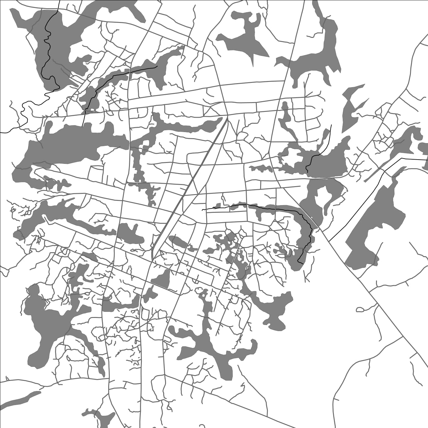 ROAD MAP OF ZWEDRU, LIBERIA BY MAPBAKES