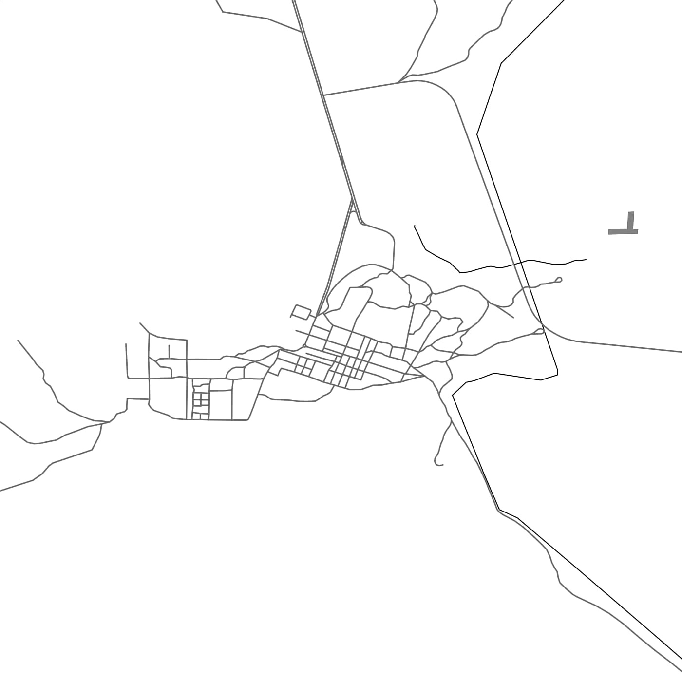 ROAD MAP OF AL JAGHBUB, LIBYA BY MAPBAKES