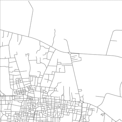 ROAD MAP OF AL JAWF, LIBYA BY MAPBAKES