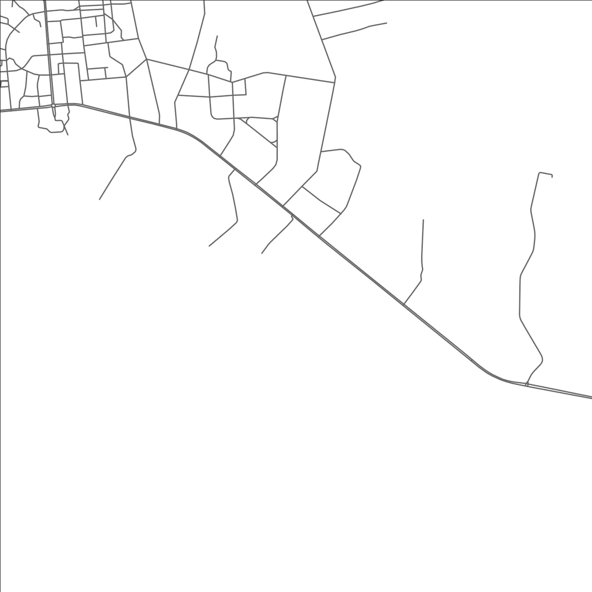 ROAD MAP OF BIRAK, LIBYA BY MAPBAKES