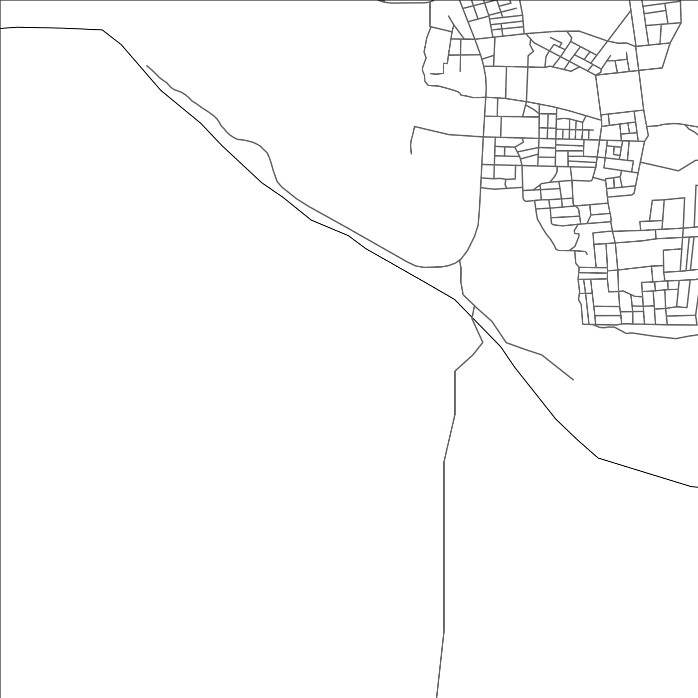 ROAD MAP OF DARAJ, LIBYA BY MAPBAKES