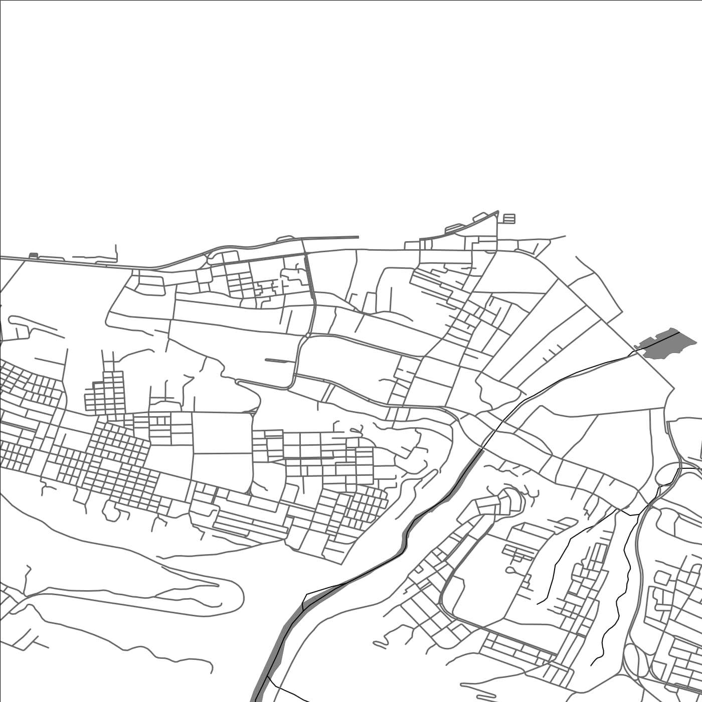 ROAD MAP OF DARNAH, LIBYA BY MAPBAKES