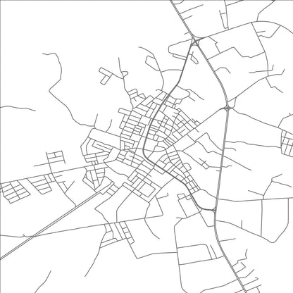 ROAD MAP OF QAMINIS, LIBYA BY MAPBAKES