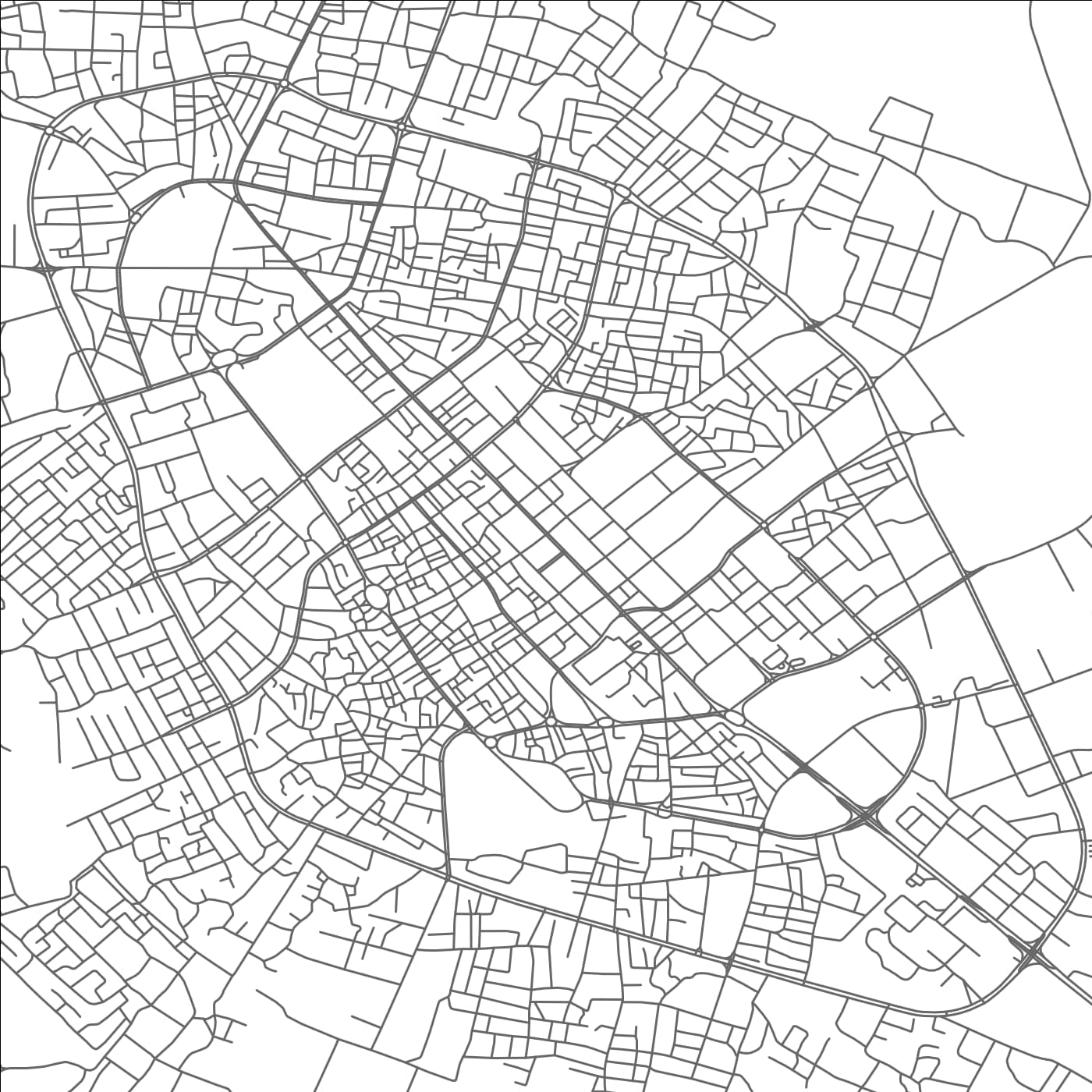 ROAD MAP OF SABHA, LIBYA BY MAPBAKES