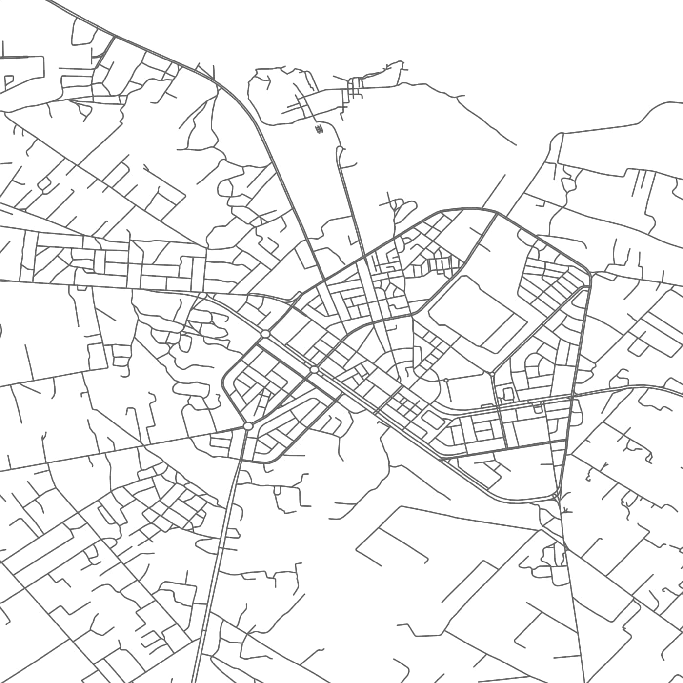 ROAD MAP OF SABRATAH, LIBYA BY MAPBAKES