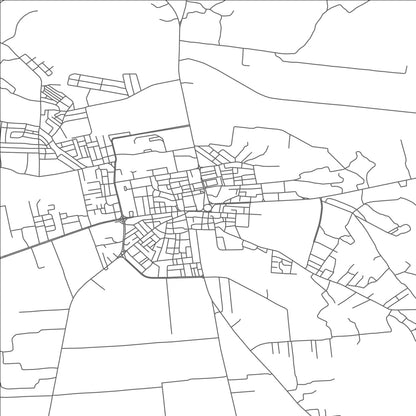 ROAD MAP OF TARHUNAH, LIBYA BY MAPBAKES