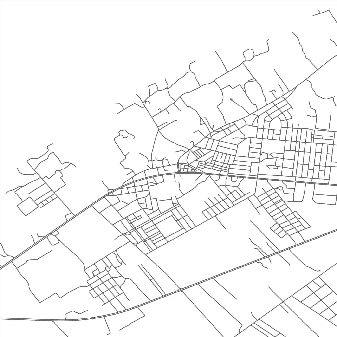 ROAD MAP OF TUKRAH, LIBYA BY MAPBAKES