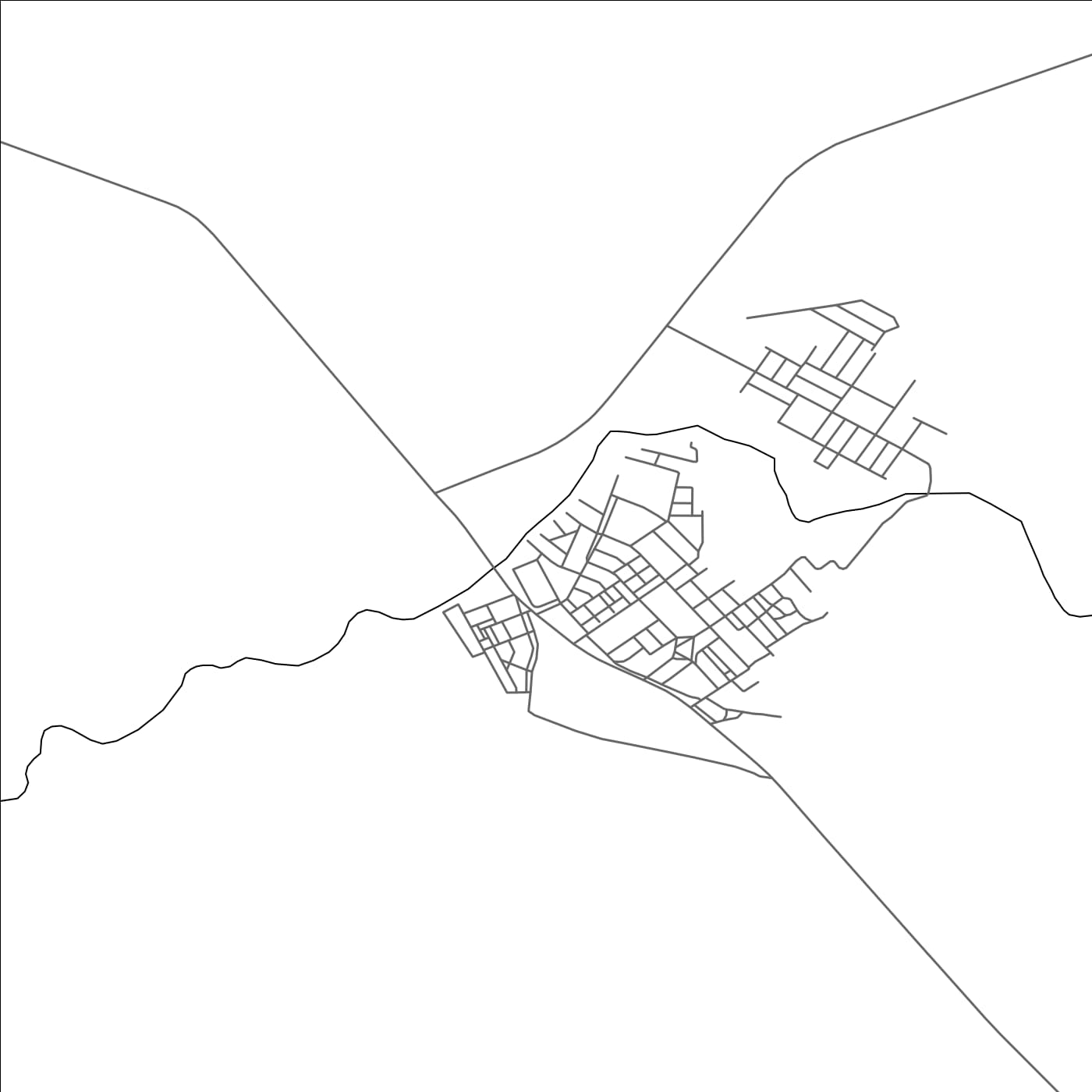 ROAD MAP OF UMM AR RIZAM, LIBYA BY MAPBAKES