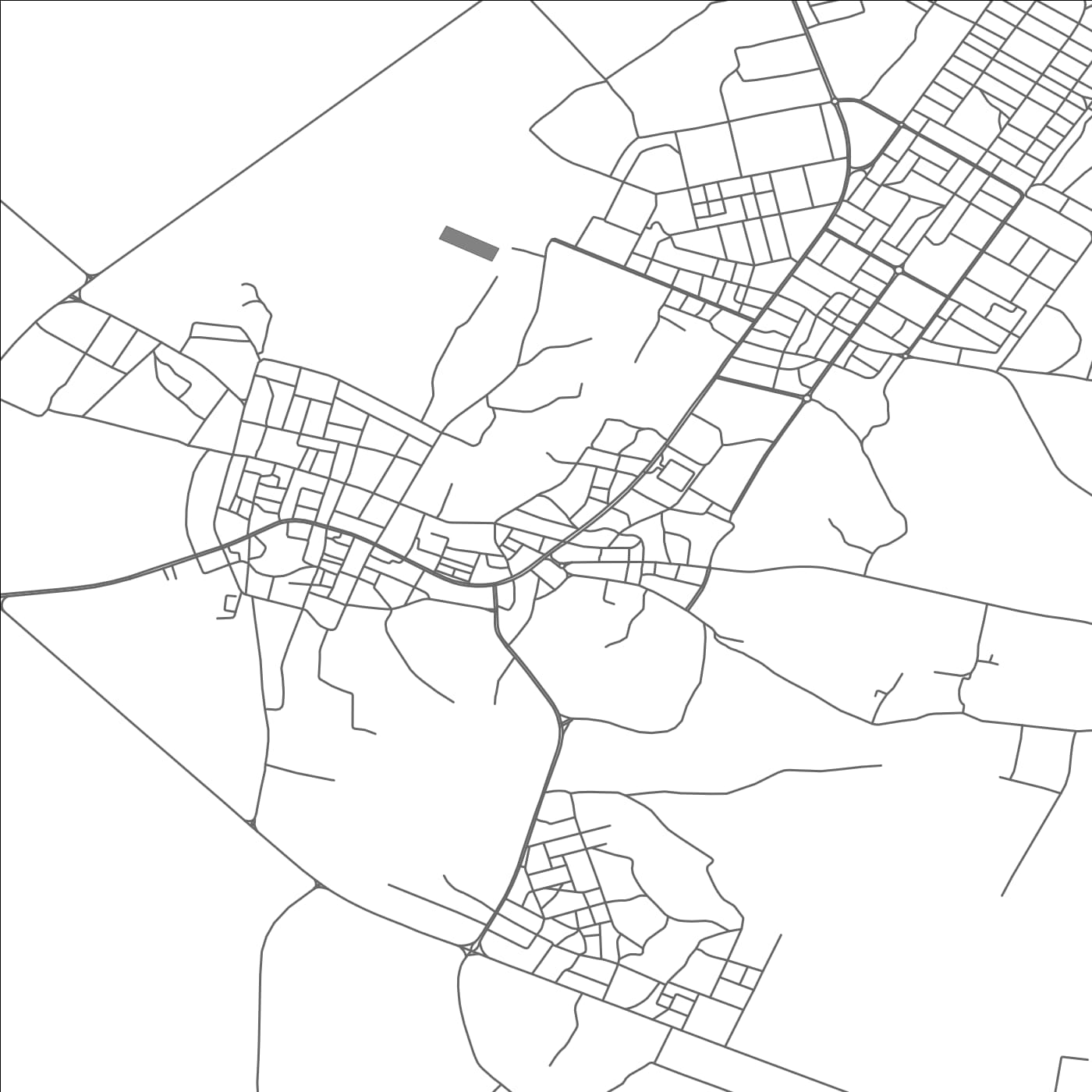 ROAD MAP OF WADDAN, LIBYA BY MAPBAKES