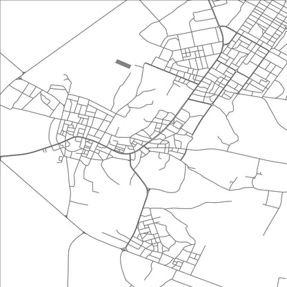 ROAD MAP OF WADDAN, LIBYA BY MAPBAKES