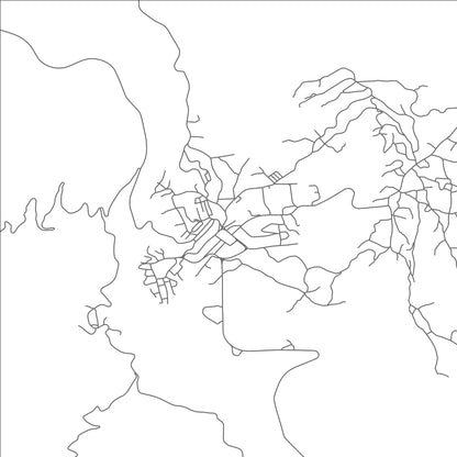 ROAD MAP OF YAFRAN, LIBYA BY MAPBAKES